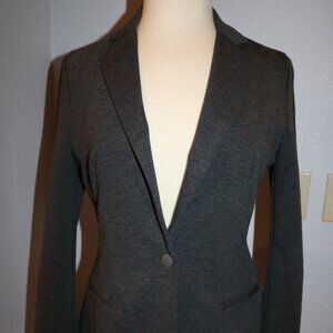 Mossimo CHARCOAL GREY SINGLE BUTTON WOMENS BLAZER SUIT JACKET Sz M